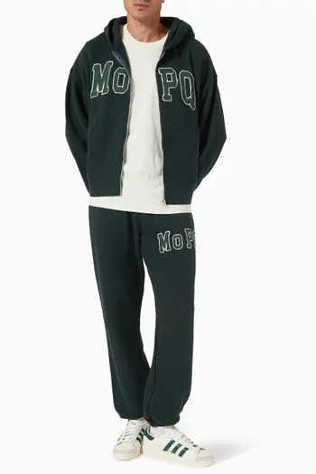 University Zip-up Hoodie in Cotton