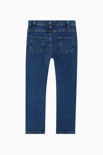 Reindeer Applique Jeans in Denim