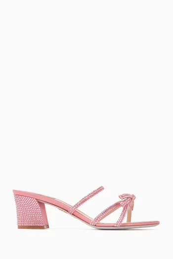 Caterina 60 Bow Crystal-embellished Sandals