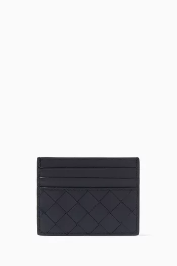 Credit Card Case in Intrecciato Leather