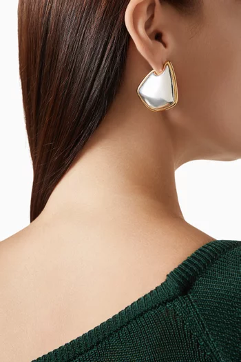 Small Fin Earrings in Sterling Silver
