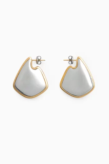 Small Fin Earrings in Sterling Silver
