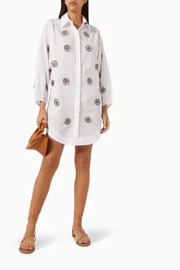 Embroidered Shirt in Cotton