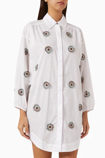 Embroidered Shirt in Cotton