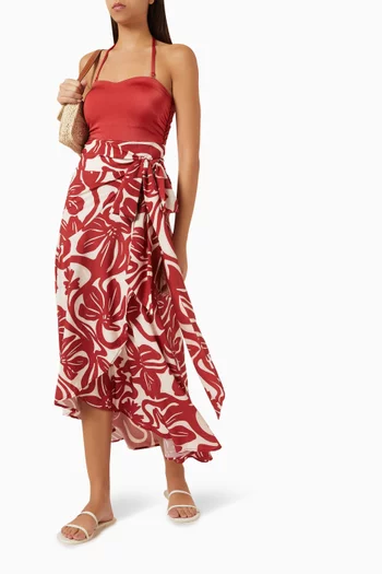 Adele Wrap Maxi Skirt