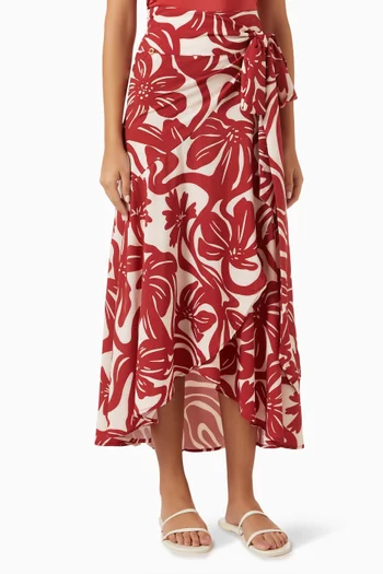 Adele Wrap Maxi Skirt