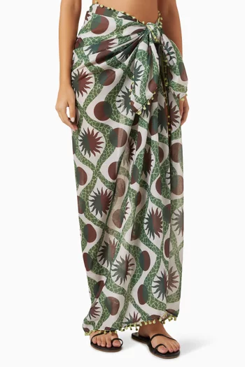 Printed Tie-up Pareo