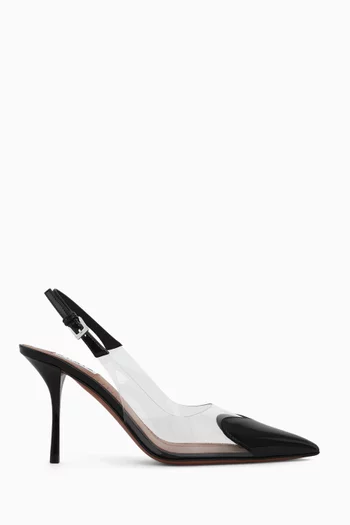 Le Cœur 90 Slingback Pumps in Patent Calfskin