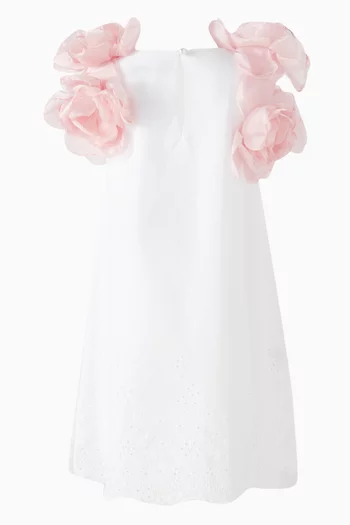 Peonies Dress in Italian Cotton