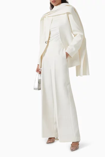 Mika Asymmetric Cape Blazer