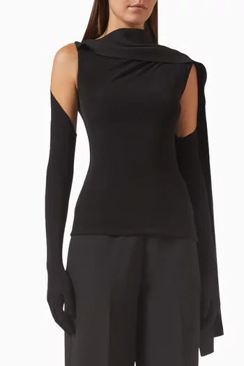 Leca Asymmetric Cape Top