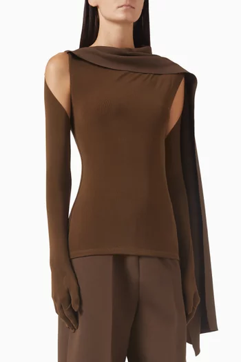 Leca Asymmetric Cape Top