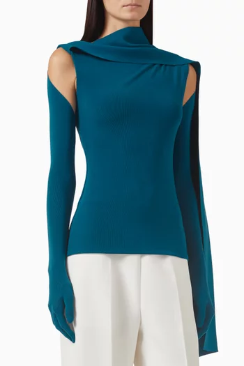 Leca Asymmetric Cape Top