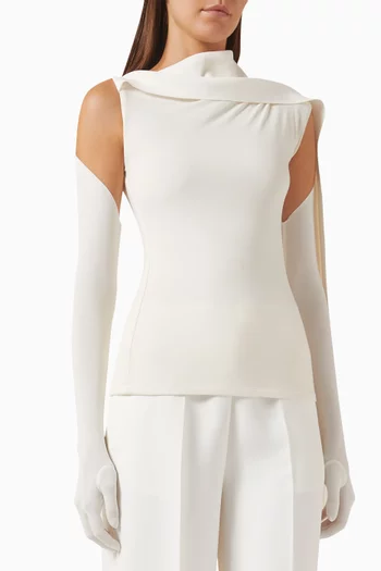 Leca Asymmetric Cape Top