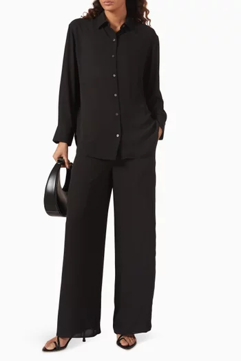 Drawstring Loose-fit Pants