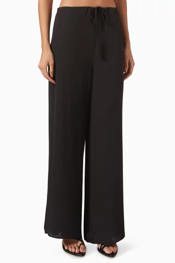 Drawstring Loose-fit Pants