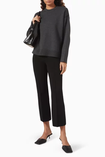 Blanket Stitch Sweater in Merino Wool