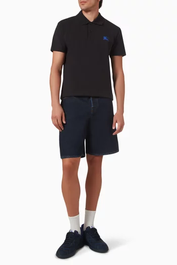 Logo Polo Shirt in Cotton Piqué