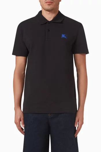 Logo Polo Shirt in Cotton Piqué