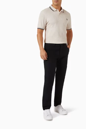Twin Tipped Polo Shirt in Cotton Piqué
