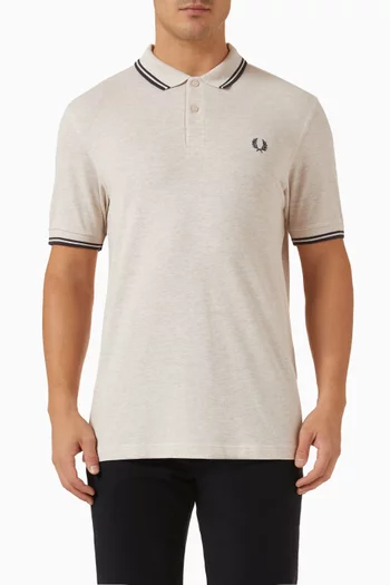 Twin Tipped Polo Shirt in Cotton Piqué