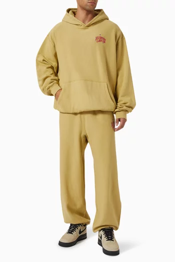 Oversized Arch Logo Hoodie in Cotton
