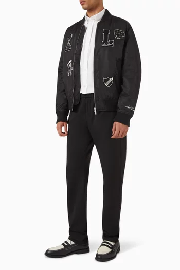 Neo Varsity Bomber Jacket in Nylon