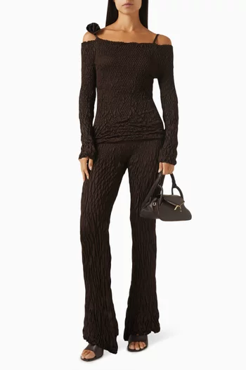 Off-shoulder Knit Top