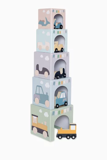 Stacking Cubes Vehicle Set