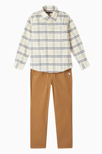 Drawstring Pants in Cotton-blend