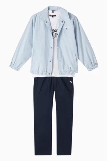 Logo-embroidered Coach Jacket