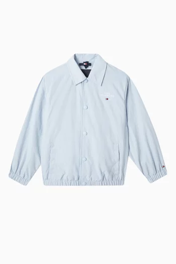 Logo-embroidered Coach Jacket