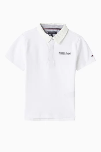 Polo Shirt in Stretchy Cotton