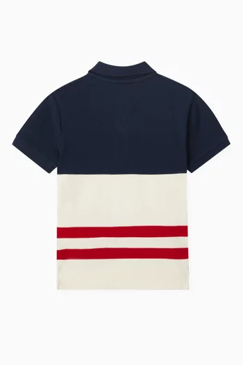 Colour-blocked Polo Shirt