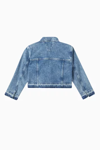 Frayed Denim Trucker Jacket