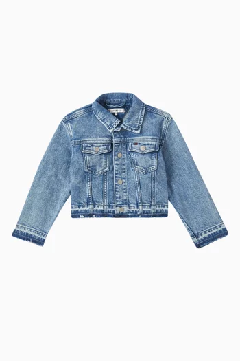 Frayed Denim Trucker Jacket