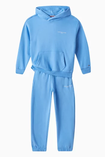 Logo Cuffed Sweatpants in Cotton-blend