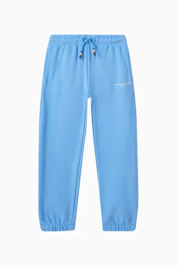 Logo Cuffed Sweatpants in Cotton-blend