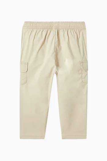 Flag Embroidery Cargo Pants in Cotton
