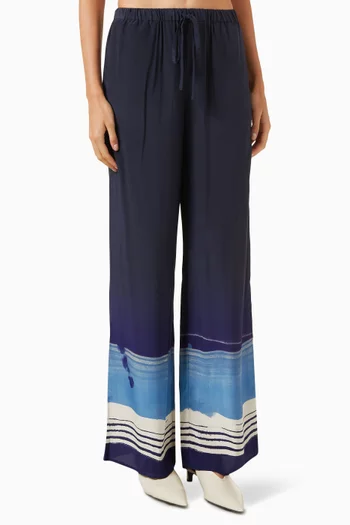 Mariner Wide-leg Pants in Silk