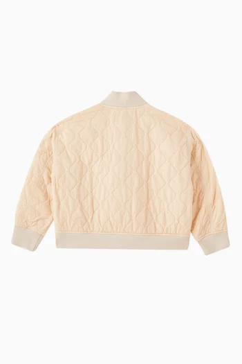 Bomber Jacket in Quilted Nylon
