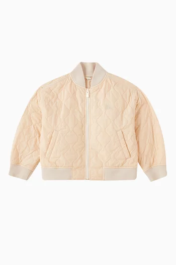 Bomber Jacket in Quilted Nylon