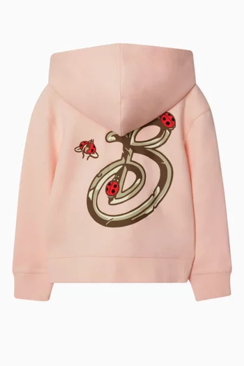Ladybird Zip Hoodie in Cotton