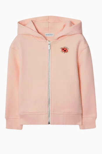 Ladybird Zip Hoodie in Cotton