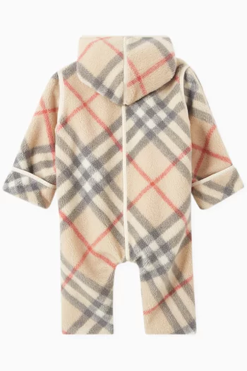 Check-pattern Pyjama in Fleece