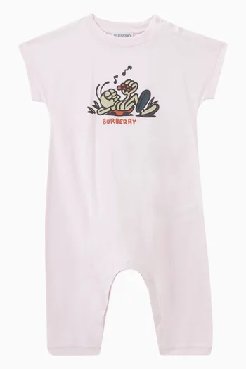Ladybug Graphic Romper in Cotton