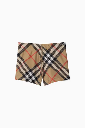 Check-print Swimshorts