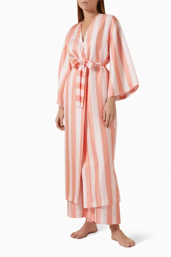 Poseidon Kimono in Silk Twill