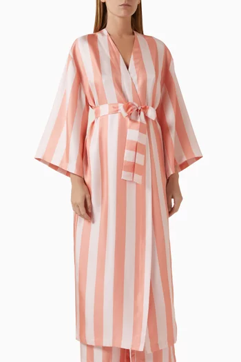Poseidon Kimono in Silk Twill