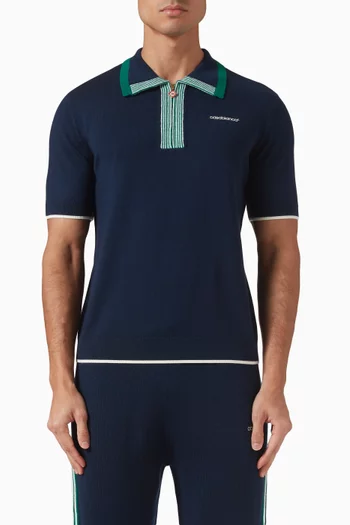 Tennis Polo Shirt in Merino Wool